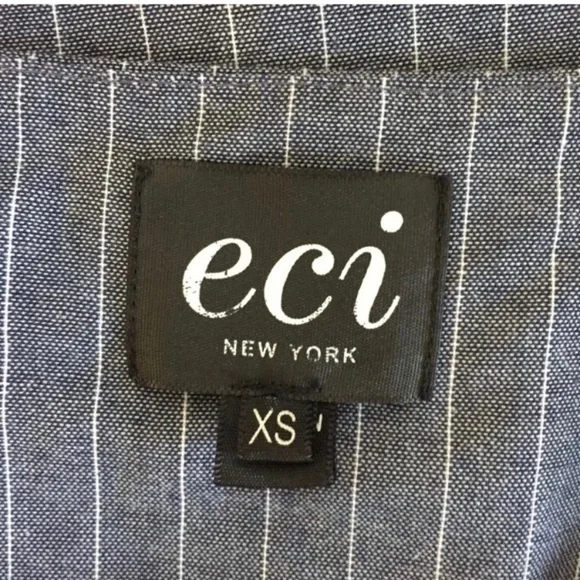 ECI Ruffle Sleeves Dress Gray Size XS - Picture 6 of 7